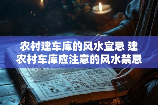 农村建车库的风水宜忌 建农村车库应注意的风水禁忌 农村建车库的风水宜忌 建农村车库应注意的风水禁忌