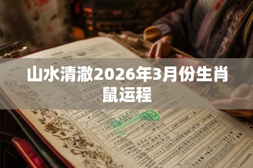 山水清澈2026年3月份生肖鼠运程 山水清澈2026年3月份生肖鼠运程