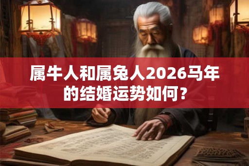 属牛人和属兔人2026马年的结婚运势如何？