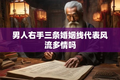 男人右手三条婚姻线代表风流多情吗 男人右手三条婚姻线代表风流多情吗