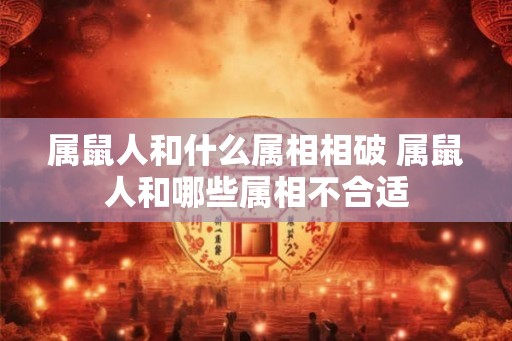 属鼠人和什么属相相破 属鼠人和哪些属相不合适