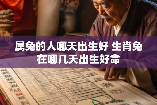 属兔的人哪天出生好 生肖兔在哪几天出生好命
