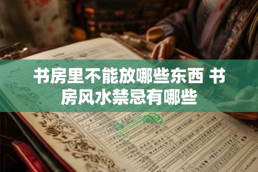 书房里不能放哪些东西 书房风水禁忌有哪些