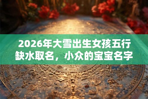 2026年大雪出生女孩五行缺水取名，小众的宝宝名字