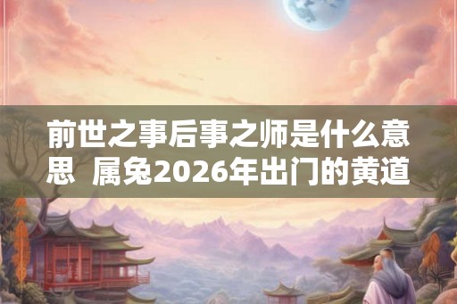 前世之事后事之师是什么意思  属兔2026年出门的黄道吉日