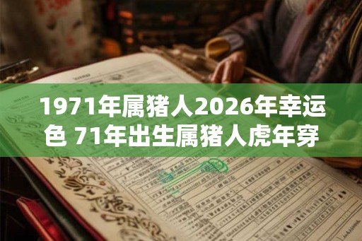 1971年属猪人2026年幸运色 71年出生属猪人虎年穿什么颜色衣服好