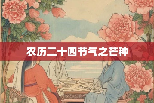 农历二十四节气之芒种