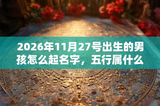 2026年11月27号出生的男孩怎么起名字，五行属什么