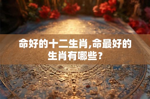 命好的十二生肖,命最好的生肖有哪些？