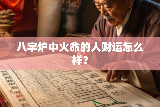 八字炉中火命的人财运怎么样? 八字炉中火命的人财运怎么样?