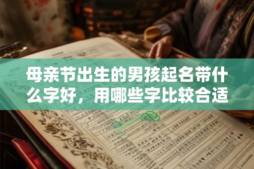 母亲节出生的男孩起名带什么字好，用哪些字比较合适