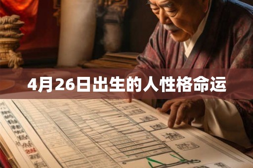 4月26日出生的人性格命运