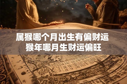 属猴哪个月出生有偏财运 猴年哪月生财运偏旺