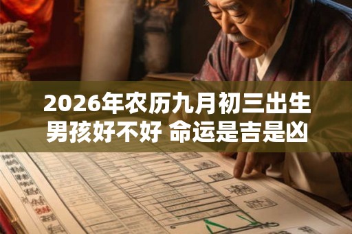 2026年农历九月初三出生男孩好不好 命运是吉是凶