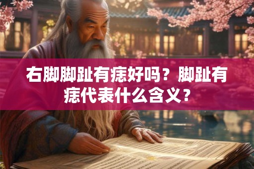 右脚脚趾有痣好吗？脚趾有痣代表什么含义？