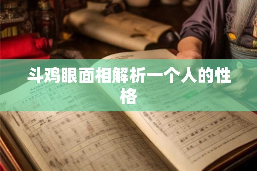 斗鸡眼面相解析一个人的性格