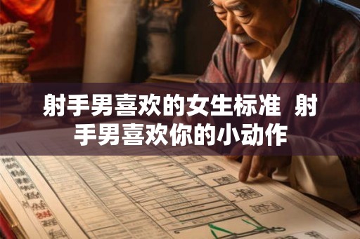 射手男喜欢的女生标准  射手男喜欢你的小动作