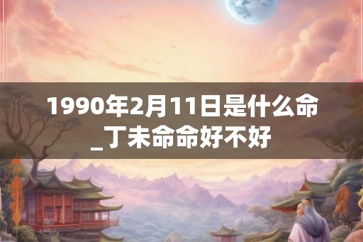 1990年2月11日是什么命_丁未命命好不好