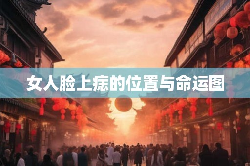 女人脸上痣的位置与命运图