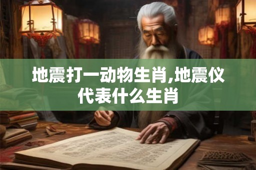 地震打一动物生肖,地震仪代表什么生肖