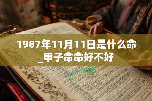 1987年11月11日是什么命_甲子命命好不好