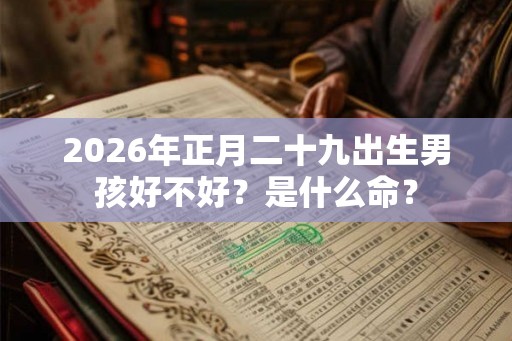 2026年正月二十九出生男孩好不好？是什么命？