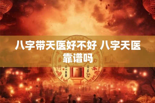 八字带天医好不好 八字天医靠谱吗