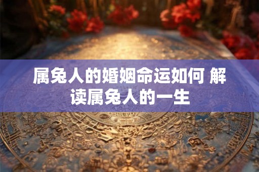 属兔人的婚姻命运如何 解读属兔人的一生
