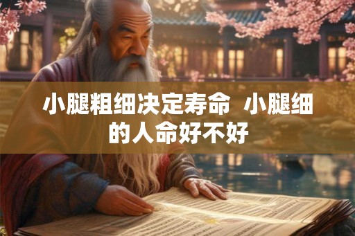 小腿粗细决定寿命  小腿细的人命好不好