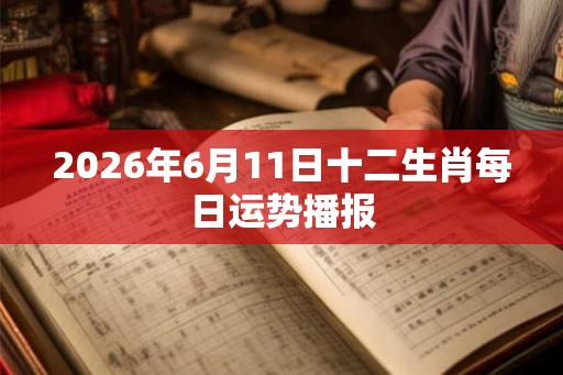 2026年6月11日十二生肖每日运势播报