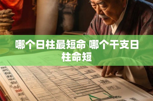 哪个日柱最短命 哪个干支日柱命短