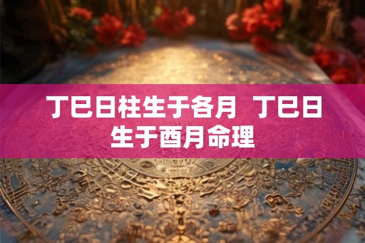 丁巳日柱生于各月  丁巳日生于酉月命理