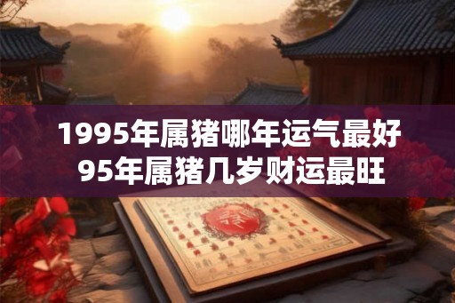 1995年属猪哪年运气最好 95年属猪几岁财运最旺