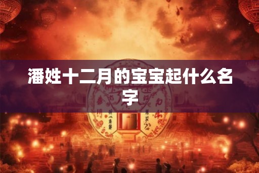 潘姓十二月的宝宝起什么名字
