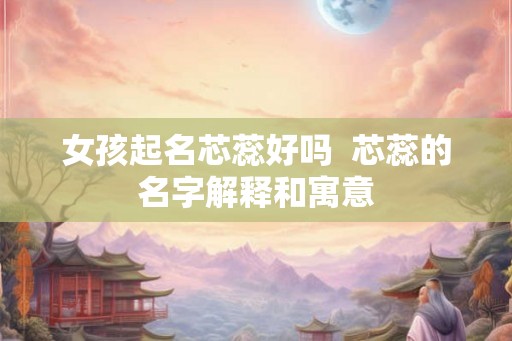 女孩起名芯蕊好吗 芯蕊的名字解释和寓意 女孩起名芯蕊好吗 芯蕊的名字解释和寓意