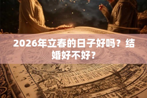 2026年立春的日子好吗?结婚好不好? 2026年立春的日子好吗?结婚好不好?