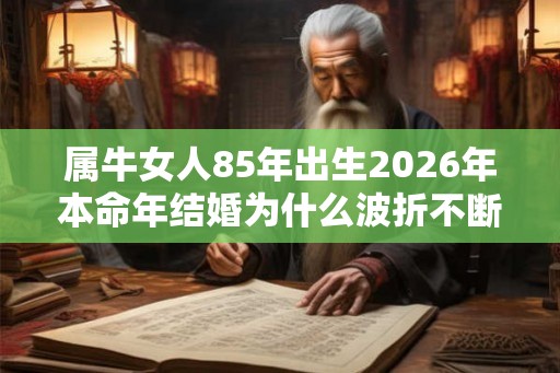 属牛女人85年出生2026年本命年结婚为什么波折不断 属牛女人85年出生2026年本命年结婚为什么波折不断