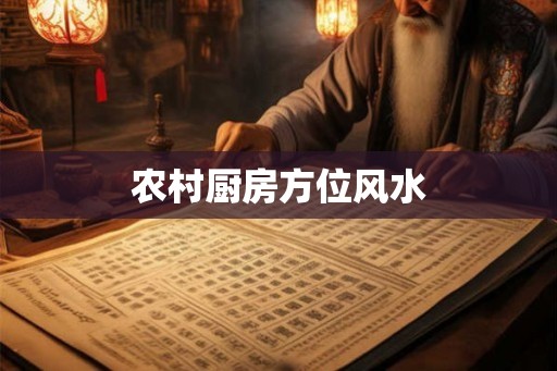 农村厨房方位风水