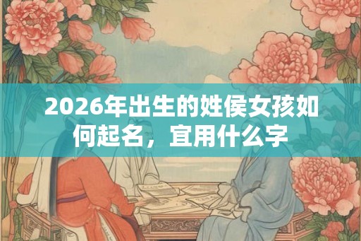 2026年出生的姓侯女孩如何起名，宜用什么字