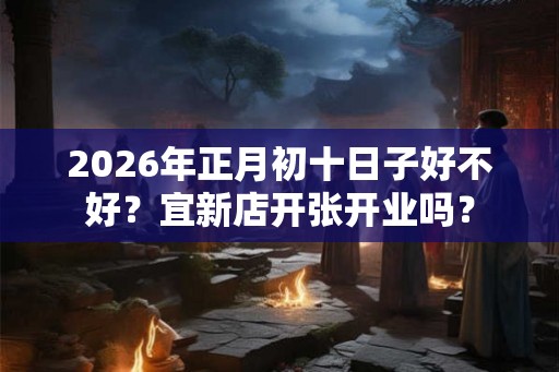 2026年正月初十日子好不好？宜新店开张开业吗？