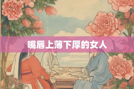 嘴唇上薄下厚的女人