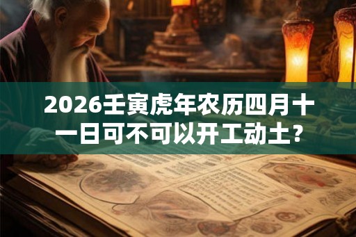 2026壬寅虎年农历四月十一日可不可以开工动土？