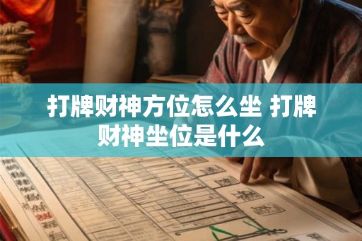 打牌财神方位怎么坐 打牌财神坐位是什么