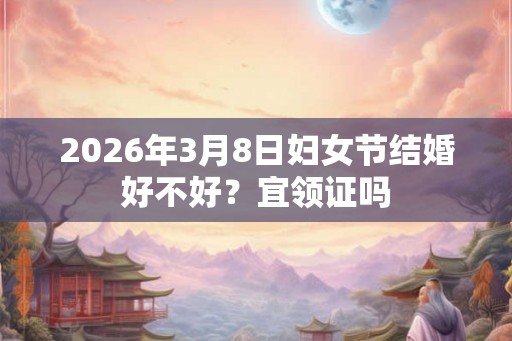 2026年3月8日妇女节结婚好不好？宜领证吗
