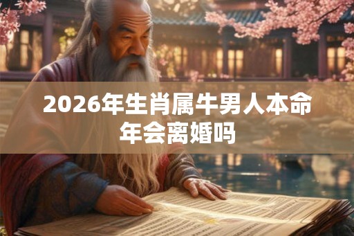 2026年生肖属牛男人本命年会离婚吗
