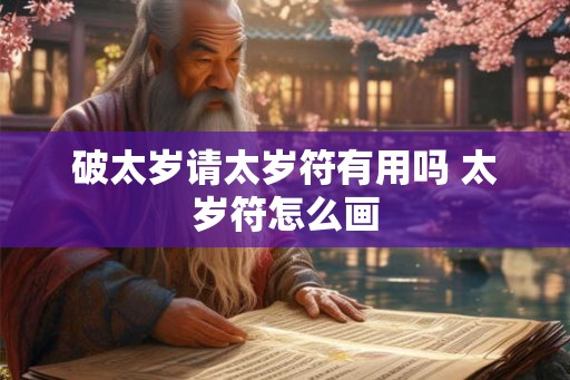 破太岁请太岁符有用吗 太岁符怎么画