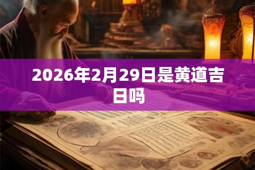2026年2月29日是黄道吉日吗