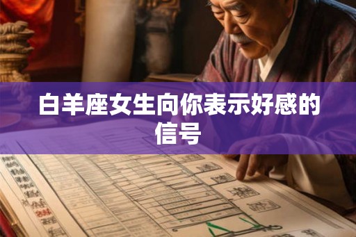 白羊座女生向你表示好感的信号