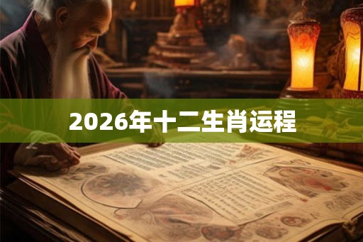 2026年十二生肖运程 2026年十二生肖运程