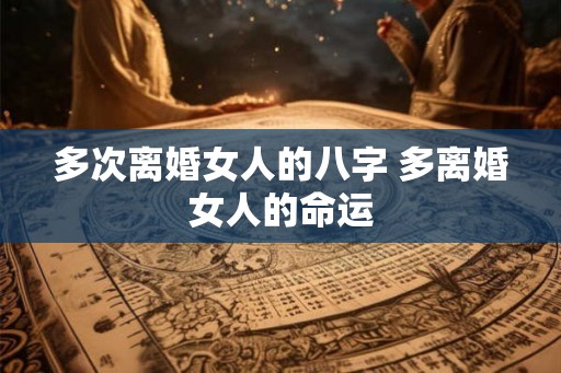 多次离婚女人的八字 多离婚女人的命运